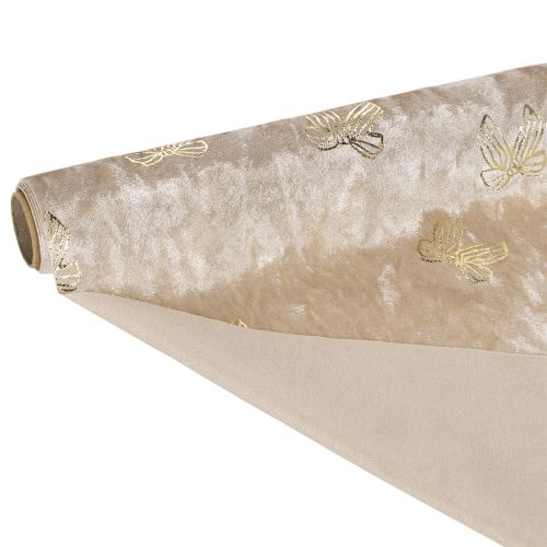 Caminho de mesa, tecido decorativo, estampado, laços largos, 35x120cm, 2 peças | Floristik24.pt