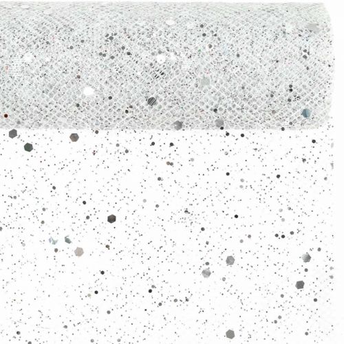 Floristik24 Faixa de mesa tecido decorativo cinza prata x 2 sortidos 35x200cm