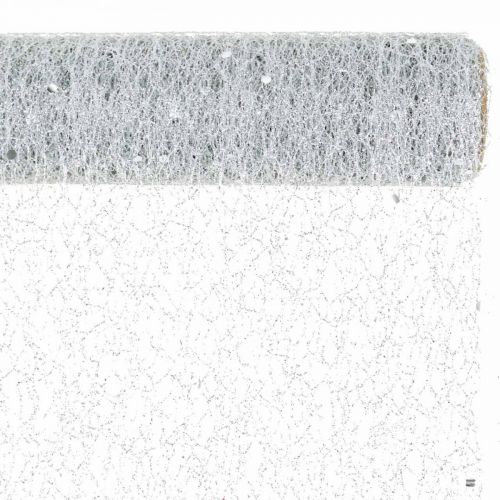 Floristik24 Faixa de mesa tecido decorativo cinza prata x 2 sortidos 35x200cm