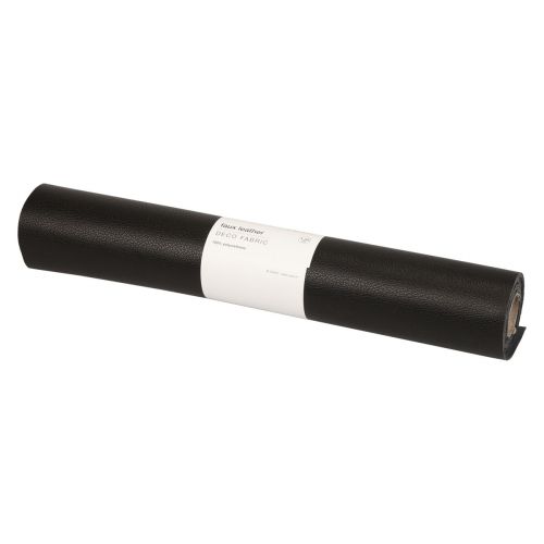 Itens Tecido decorativo de couro sintético preto couro preto 33 cm × 1,35 m