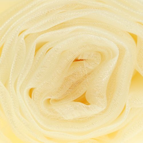 Floristik24 Tecido decorativo organza creme 150cm x 300cm
