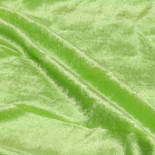 Floristik24 Tecido decorativo de veludo verde maçã 140 cm x 300 cm