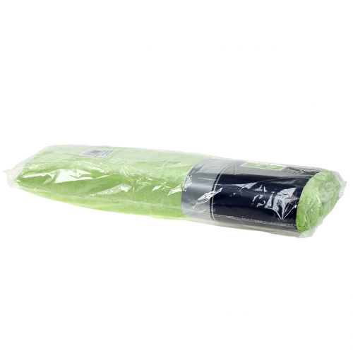 Floristik24 Tecido decorativo de veludo verde maçã 140 cm x 300 cm