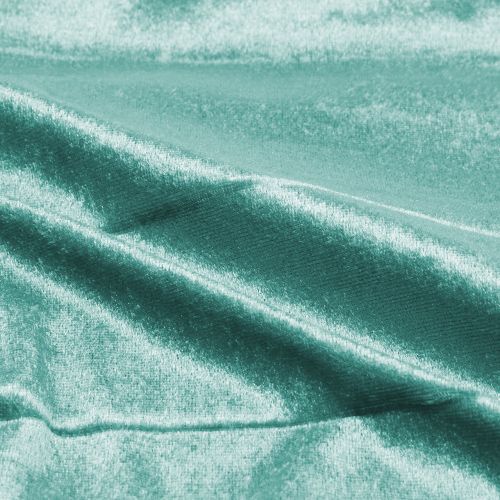 Floristik24 Tecido decorativo Veludo verde menta 140 cm x 300 cm