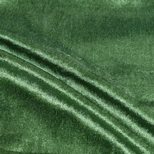 Floristik24 Tecido decorativo Veludo verde musgo 140 cm x 300 cm