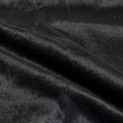 Floristik24 Tecido decorativo veludo preto 140cm x 270cm