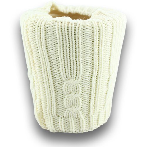 Floristik24 Tubo decorativo de malha 11 x 21 cm creme 2 unidades