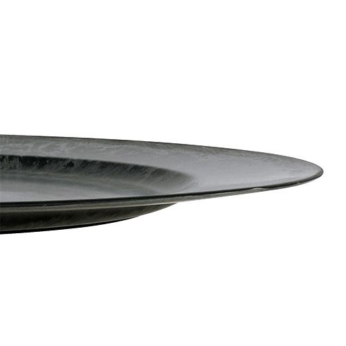 Floristik24 Placa decorativa antracite Ø33cm