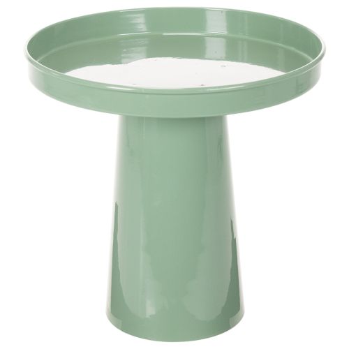 Prato decorativo de metal, verde, base redonda, bandeja para arranjos florais, 20 cm comprar | Floristik24.pt