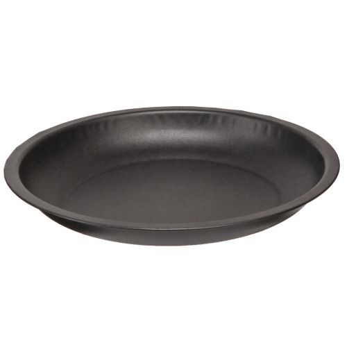 Itens Placa decorativa redonda de metal em preto Ø23cm Alt.2,5cm 5 unidades