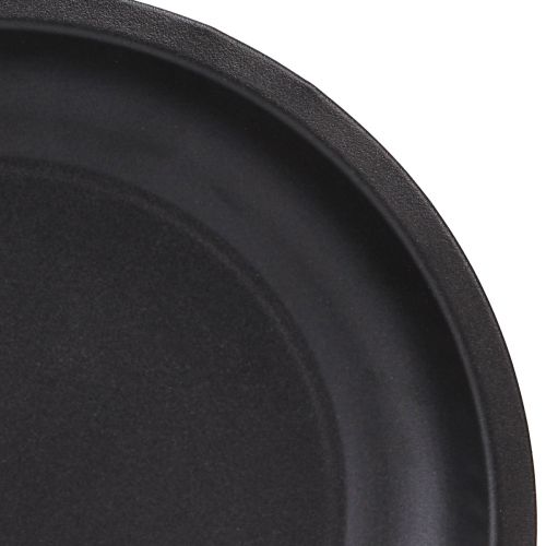 Itens Placa decorativa redonda de metal em preto Ø23cm Alt.2,5cm 5 unidades