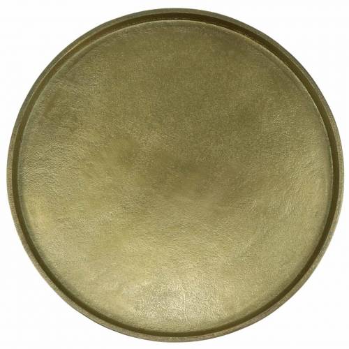 Floristik24 Prato decorativo de argila Ø30cm ouro