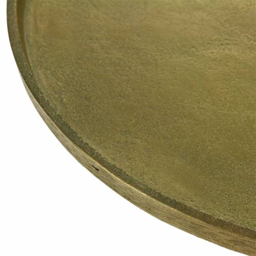Floristik24 Prato decorativo de argila Ø30cm ouro