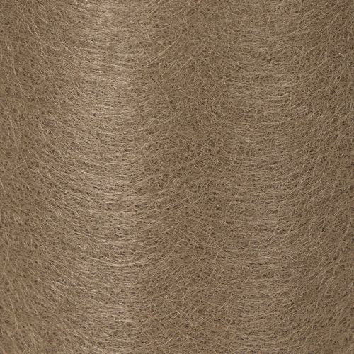 Rolo de decoração de mesa em tecido não tecido, 24 cm x 25 m, na cor marrom, para mesas festivas. | Floristik24.pt