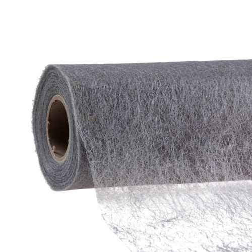 Itens Corredor de mesa Dekovlies corredor de mesa decorativo de lã cinza 23cm 25m