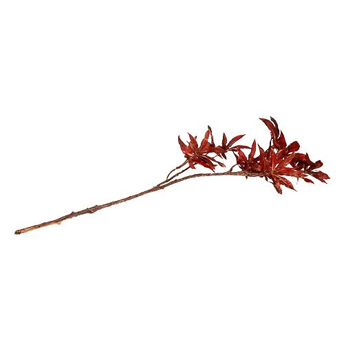 Floristik24 Ramo decorativo vermelho escuro com mica 52 cm