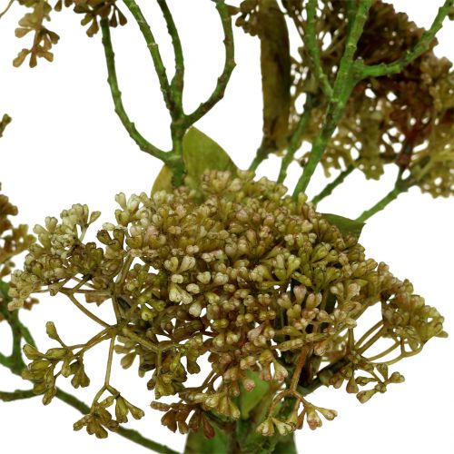 Itens Ramo decorativo sedum planta verde 58 cm