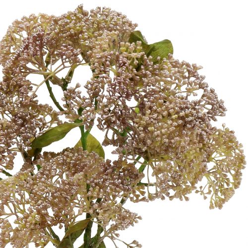 Itens Ramo decorativo sedum rosa claro 58 cm