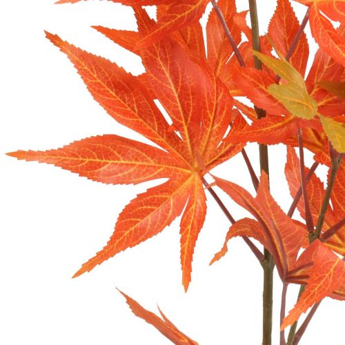 Floristik24 Deco ramo maple folhas de laranja ramo artificial outono 80cm