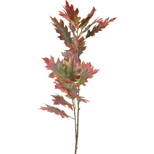 Floristik24 Ramo decorativo outono folhas decorativas folhas de carvalho vermelho, verde 100 cm