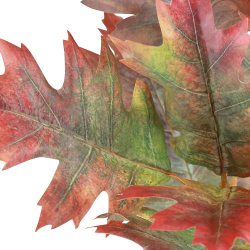 Itens Ramo decorativo outono folhas decorativas folhas de carvalho vermelho, verde 100 cm