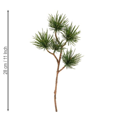 Itens Ramos decorativos de pinheiro artificial ramos de pinheiro verde 28cm 6 peças