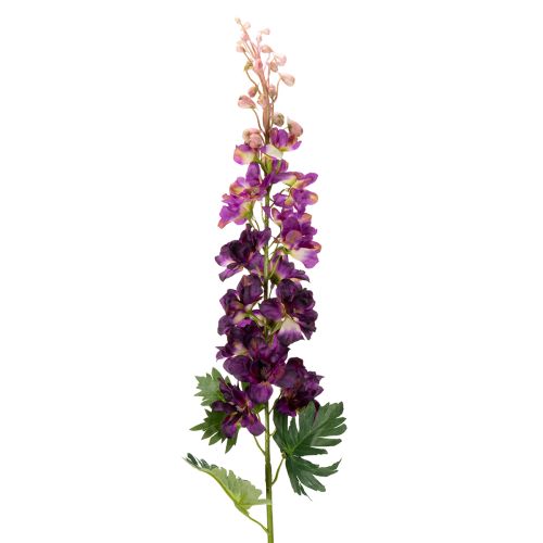 Delphinium decorativo, flor artificial para um toque floral elegante, 79 cm, 3 peças.