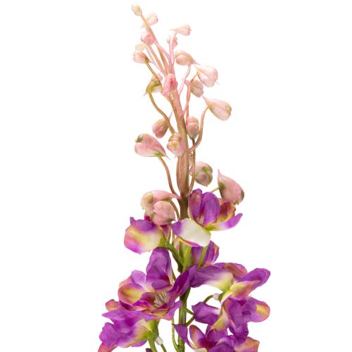 Itens Delphinium decorativo, flor artificial para um toque floral elegante, 79 cm, 3 peças.
