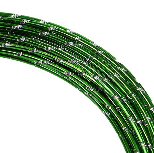 Floristik24 Fio de alumínio diamante verde maçã 2mm 10m