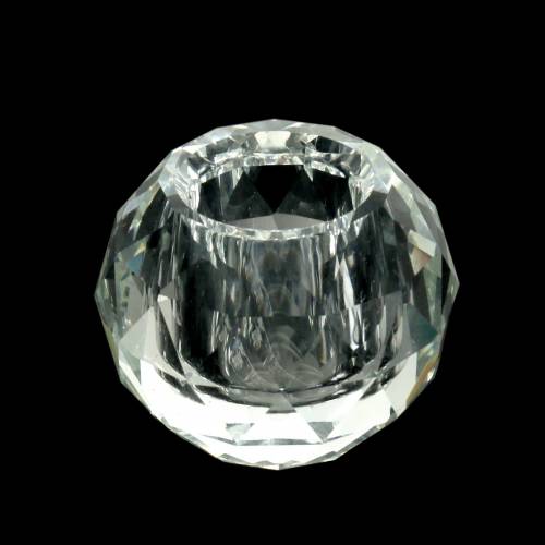 Itens Castiçal com diamante transparente Ø5cm decoração de mesa