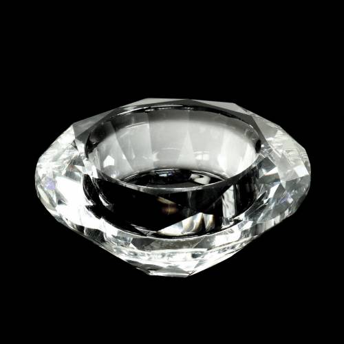 Floristik24 Castiçal Tealight castiçal diamante transparente Ø7cm