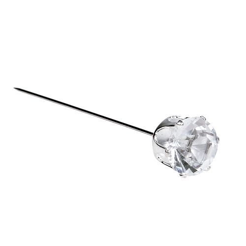 Floristik24 Agulha de diamante prata Ø10mm L6cm 36pcs