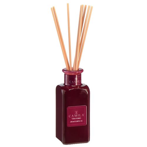 Itens Difusor de fragrância ambiente em bastões de fragrância Camila vinho tinto 100ml