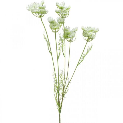 Floristik24 Floração de endro, planta artificial, ervas artificiais verde, branco L80cm