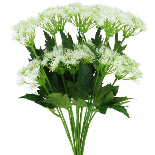 Floristik24 Dill florescendo, ervas artificiais, planta decorativa verde, branco 49 cm 9 unidades