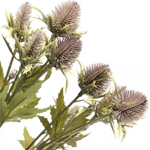 Floristik24 Ramo roxo de cardo artificial 10 cabeças de flores 68 cm 3 unidades