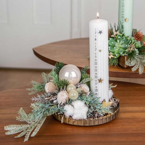 Floristik24 Ramo de cardo ramo decorativo congelado artificialmente inverno 55 cm 3 unidades
