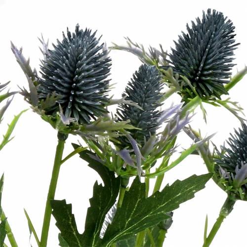 Floristik24 Flor artificial cardo azul 70cm