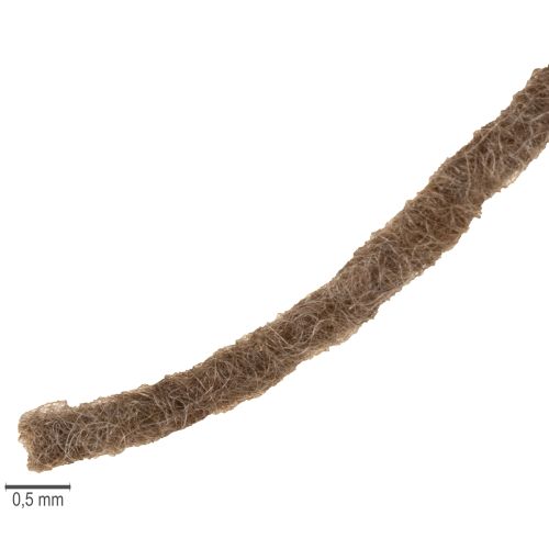 Itens Cordão de lã marrom, 55m, fio decorativo para arranjos florais e artesanato.