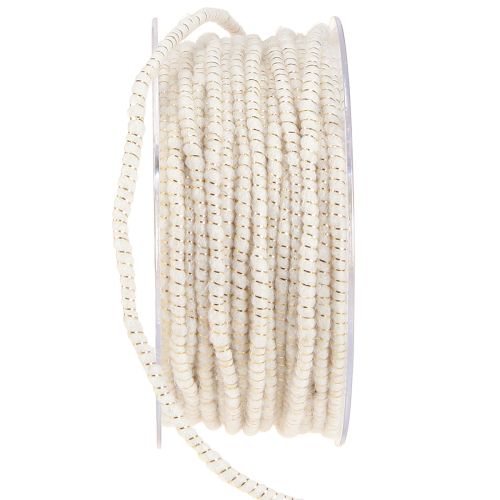 Itens Wick thread glamour branco / ouro com arame 33m