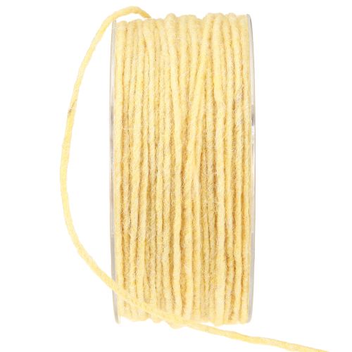 Itens Fio de lã fio de feltro fio de lã amarelo Ø3mm 100m