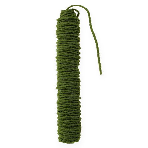 Itens Fio de feltro cordão de lã verde musgo Ø5mm 50m