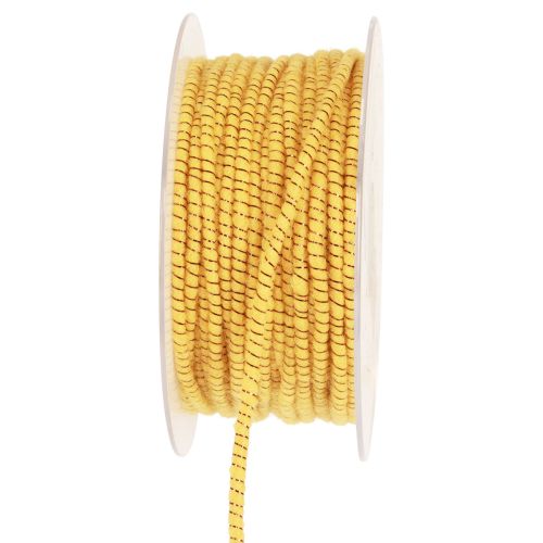 Floristik24 Fio de lã com fio de feltro mica amarelo bronze Ø5mm 33m