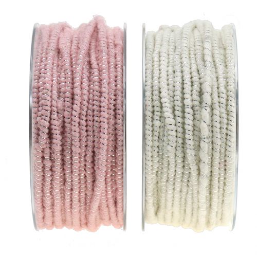Wick thread glamour prata com arame 33m