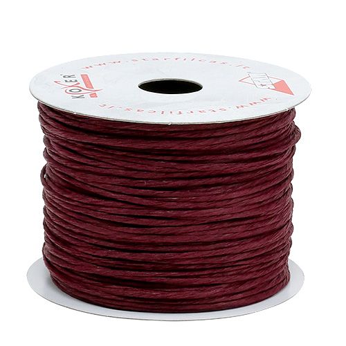 Itens Arame enrolado 50m Bordeaux
