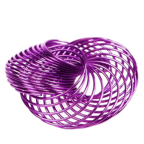 Floristik24 Rodas de fio de alfazema Ø4,5 cm 6 unidades