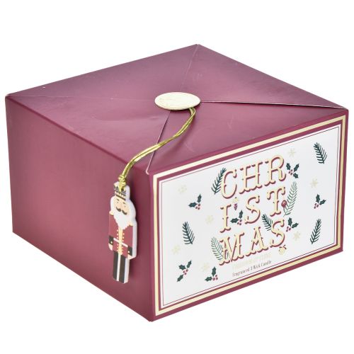 Floristik24 Vela de três pavios Vela perfumada de Natal em vidro cravo canela Ø13cm