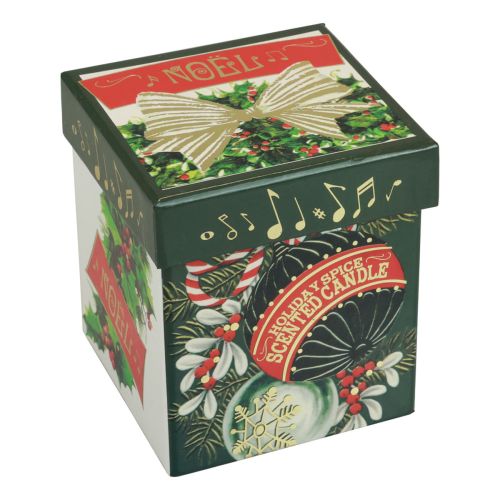 Itens Vela perfumada Vela de Natal em vidro Vela de Natal branca 7,5 cm
