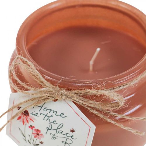Floristik24 Velas perfumadas em vidro Velas de cera camomila Ø10cm A8,5cm 3uds