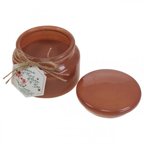 Floristik24 Velas perfumadas em vidro Velas de cera camomila Ø10cm A8,5cm 3uds